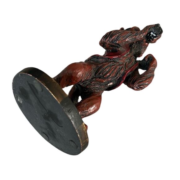 Brown and Red Singing Monkey with Hat and Microphone Resin Figurine - Picture 7 of 7